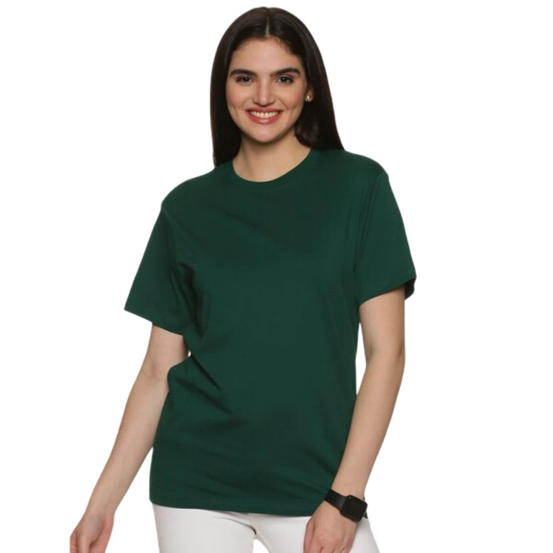 Forest Green Round Neck T-Shirt